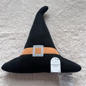 Halloween Themed Witches' Hat Accent Pillow